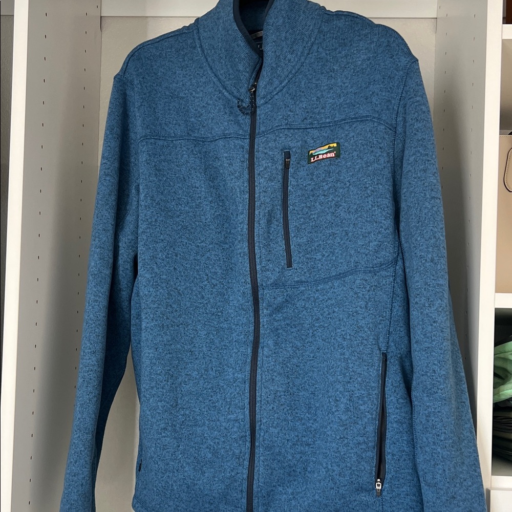 L.L. Bean Teal Full-Zip Jacket